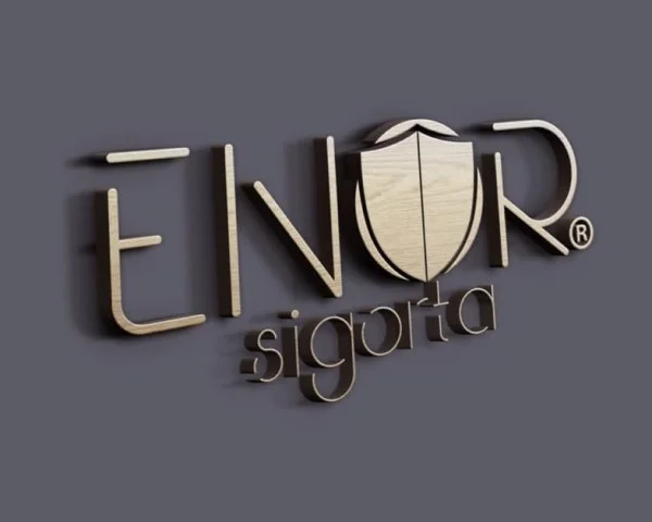 Enor Sigorta 3D logo